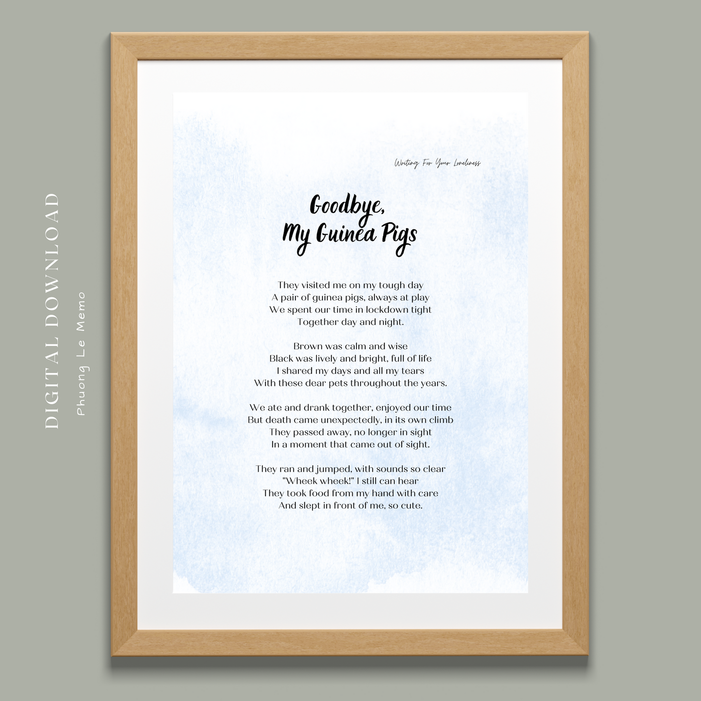 (Pre-sale) Goodbye, My Guinea Pigs | Phuong Le Memo